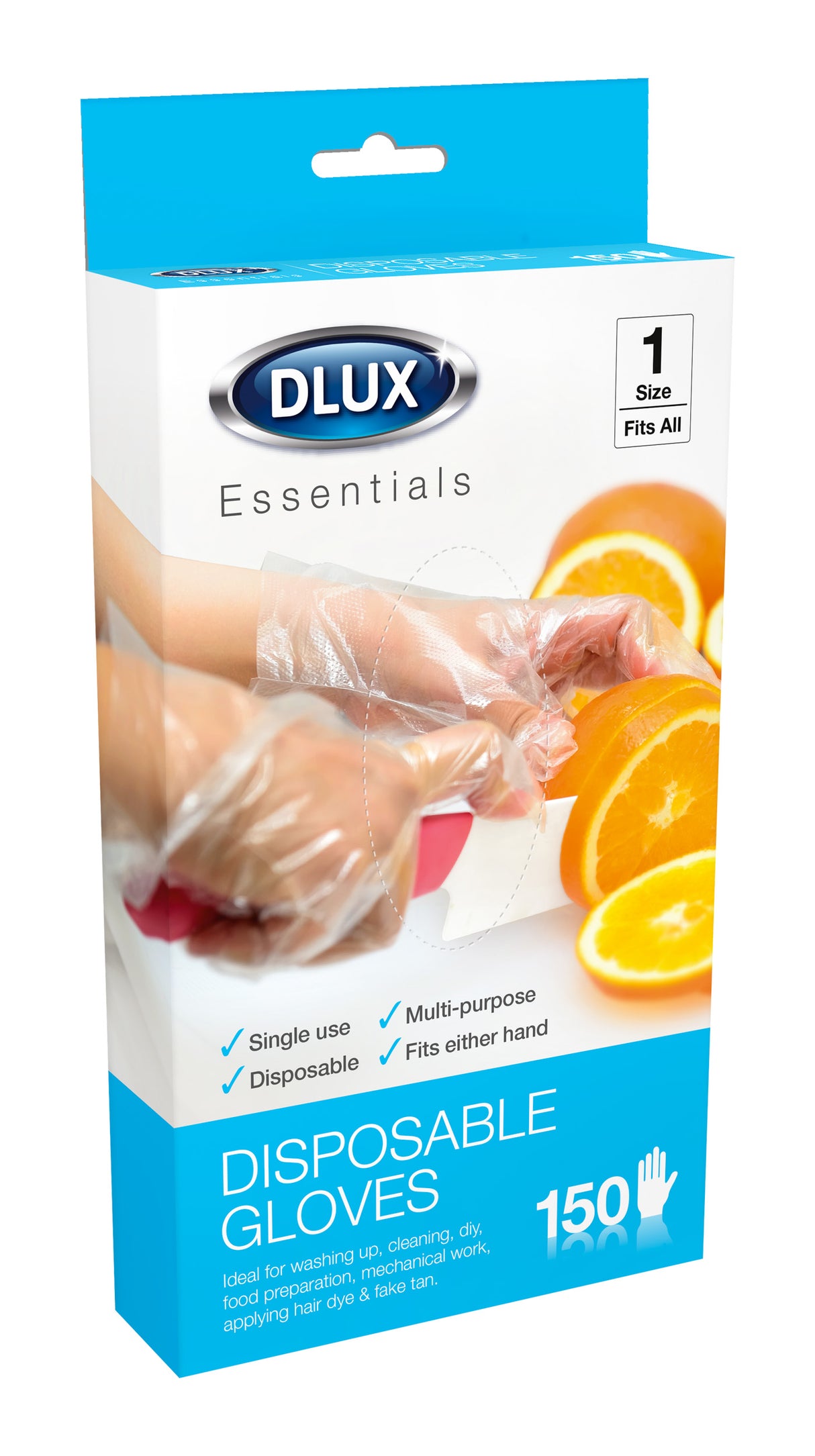 150 DISPOSABLE PLASTIC GLOVES