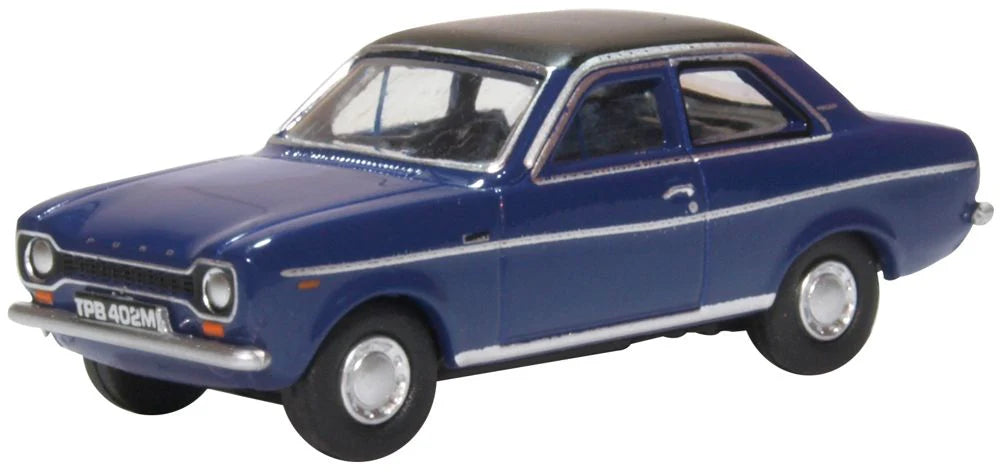 Oxford Diecast Ford Escort Mk1 Purple Velvet 1:76 Scale OO Scale