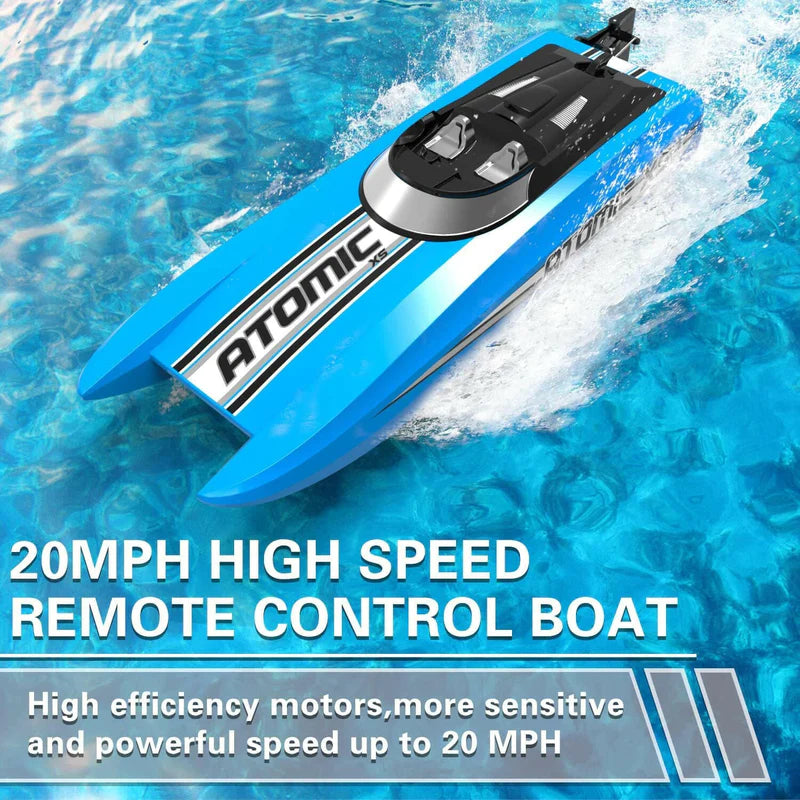 VOLANTEX RC Atomic XS Remote Control RC Boat comes with 2 batteries - Blue