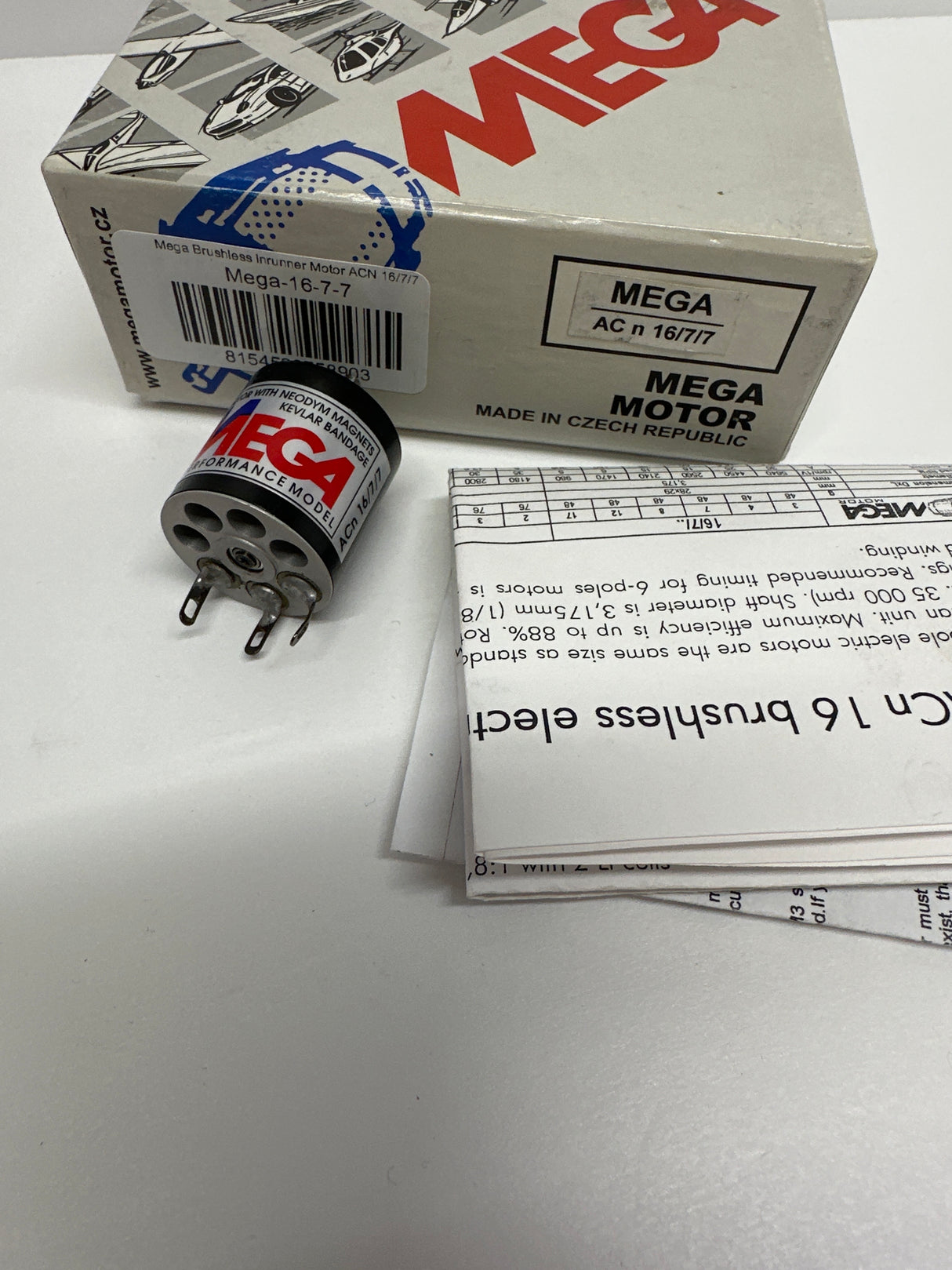 Mega Brushless inrunner Motor ACN 16/7/7