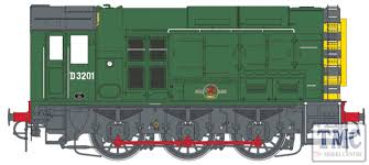 Class 08 D3201 BR Green Late Crest With Wasp Stripes
