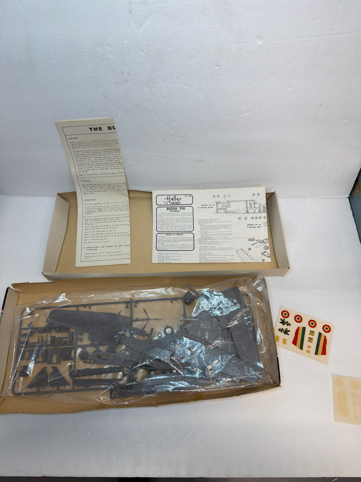Heller L545 Bloch MB.210 French Medium Bomber — 1/72 Scale Vintage plastic kit