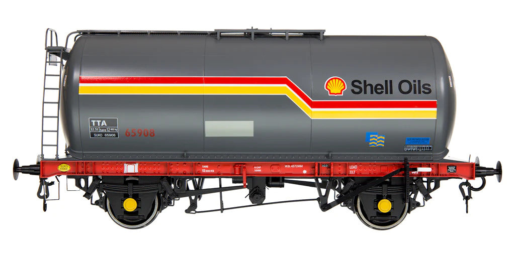 TTA 45T Tanker Shell Oils Dark Grey/Stripe 65908 Drawing A1