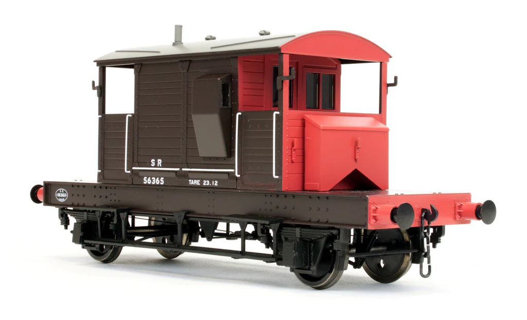 Brake Van SR Brown / Red Small Letters Uneven Plank 56365