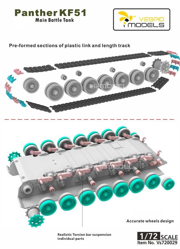 VESPID 1/72 Panther KF51 German Main Battle Tank Model Kit - VS720029
