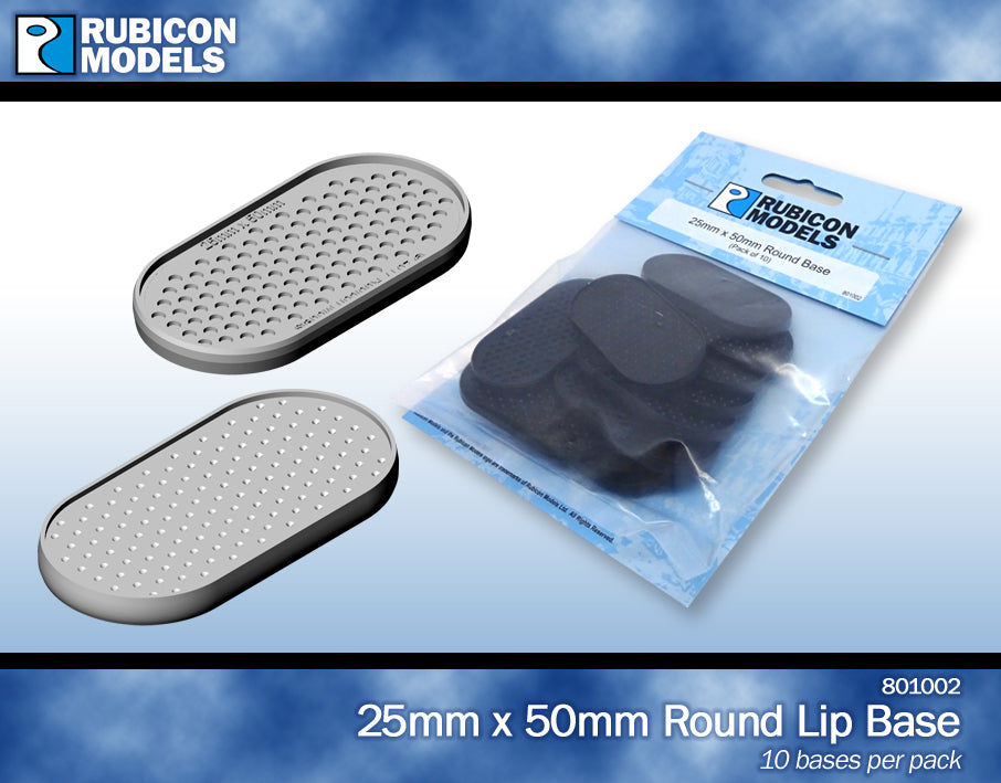 Rubicon Models 25 X 50MM ROUND EDGE BASES