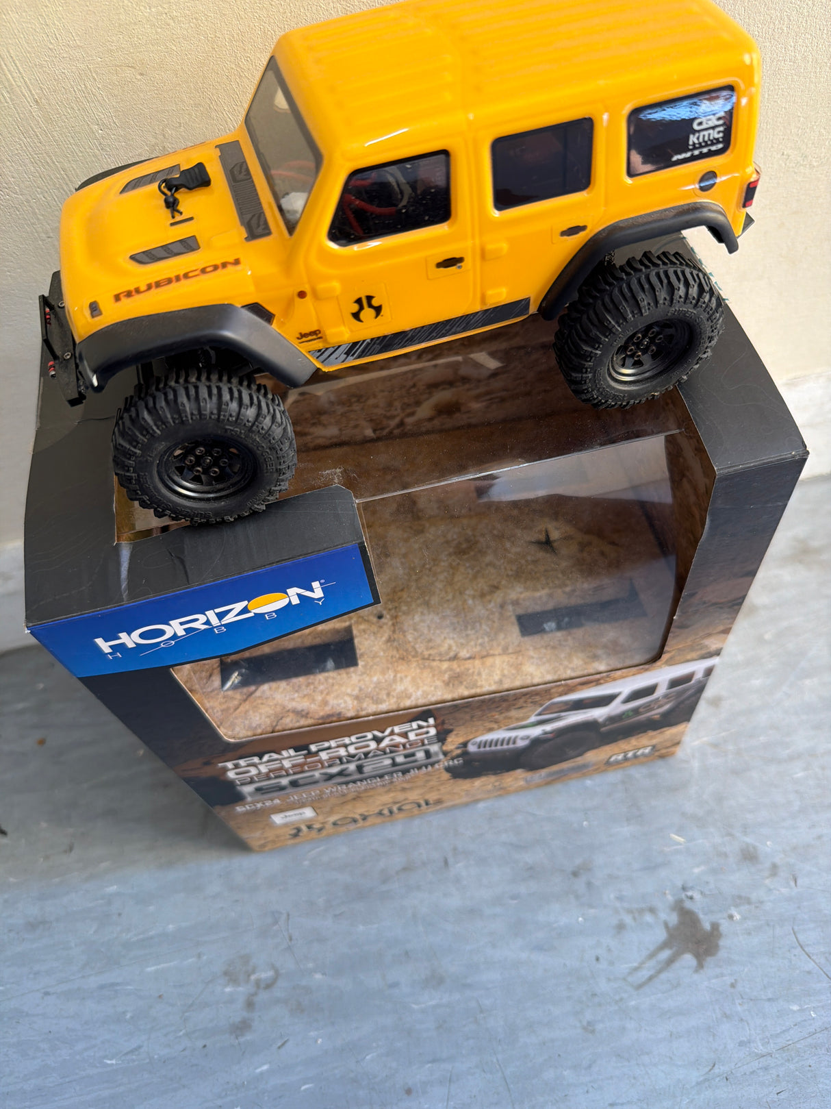 SCX24 Second Hand Jeep Wrangler JLU CRC 1/24 4WD-RTR Yellow