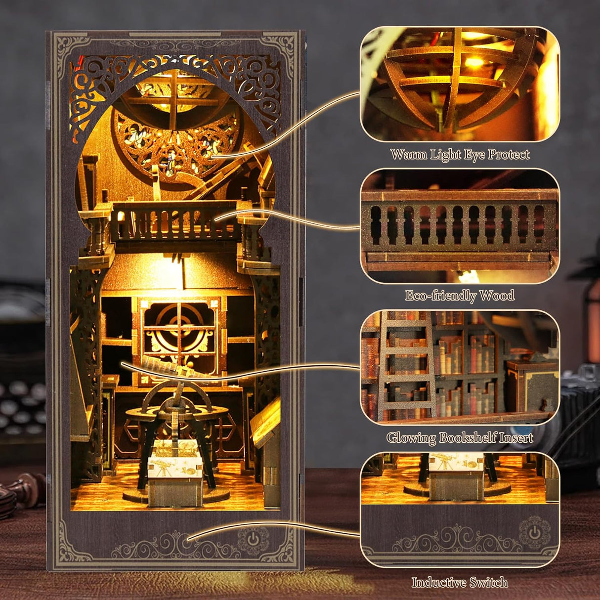 DIY DOLL HOUSE BV02-005 ASTRONOMY MUSEUM BOOK NOOK