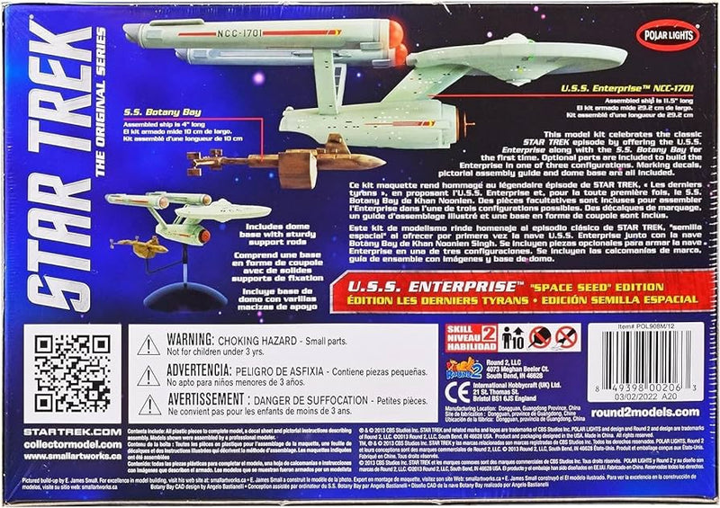 POLAR LIGHTS 1/1000 USS Enterprise Space Seed Edition- Snap together kit POL908M/12