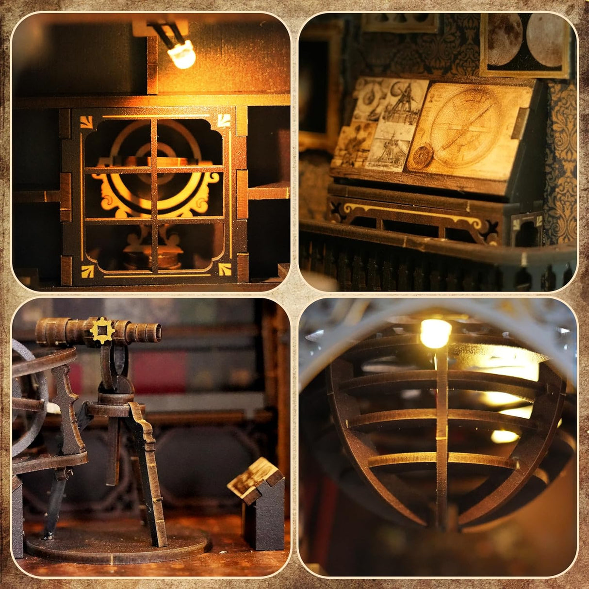 DIY DOLL HOUSE BV02-005 ASTRONOMY MUSEUM BOOK NOOK