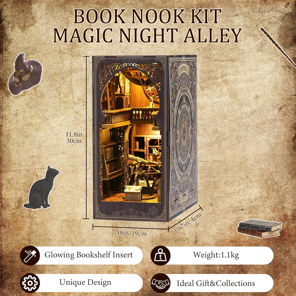 DIY DOLL HOUSE BV02-005 ASTRONOMY MUSEUM BOOK NOOK