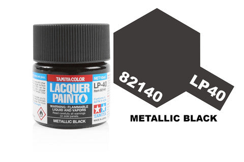 Tamiya LP-40 Lacquer Paint - Metallic Black