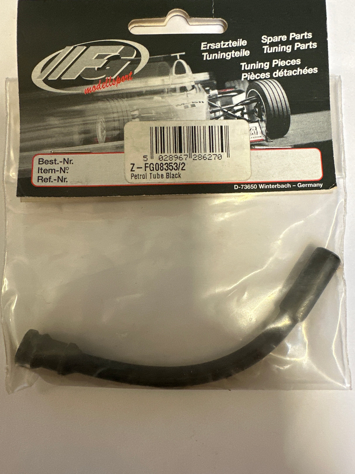 FG Modellsport RC Car Spares Petrol tube Black 08353/2 (Box 83)