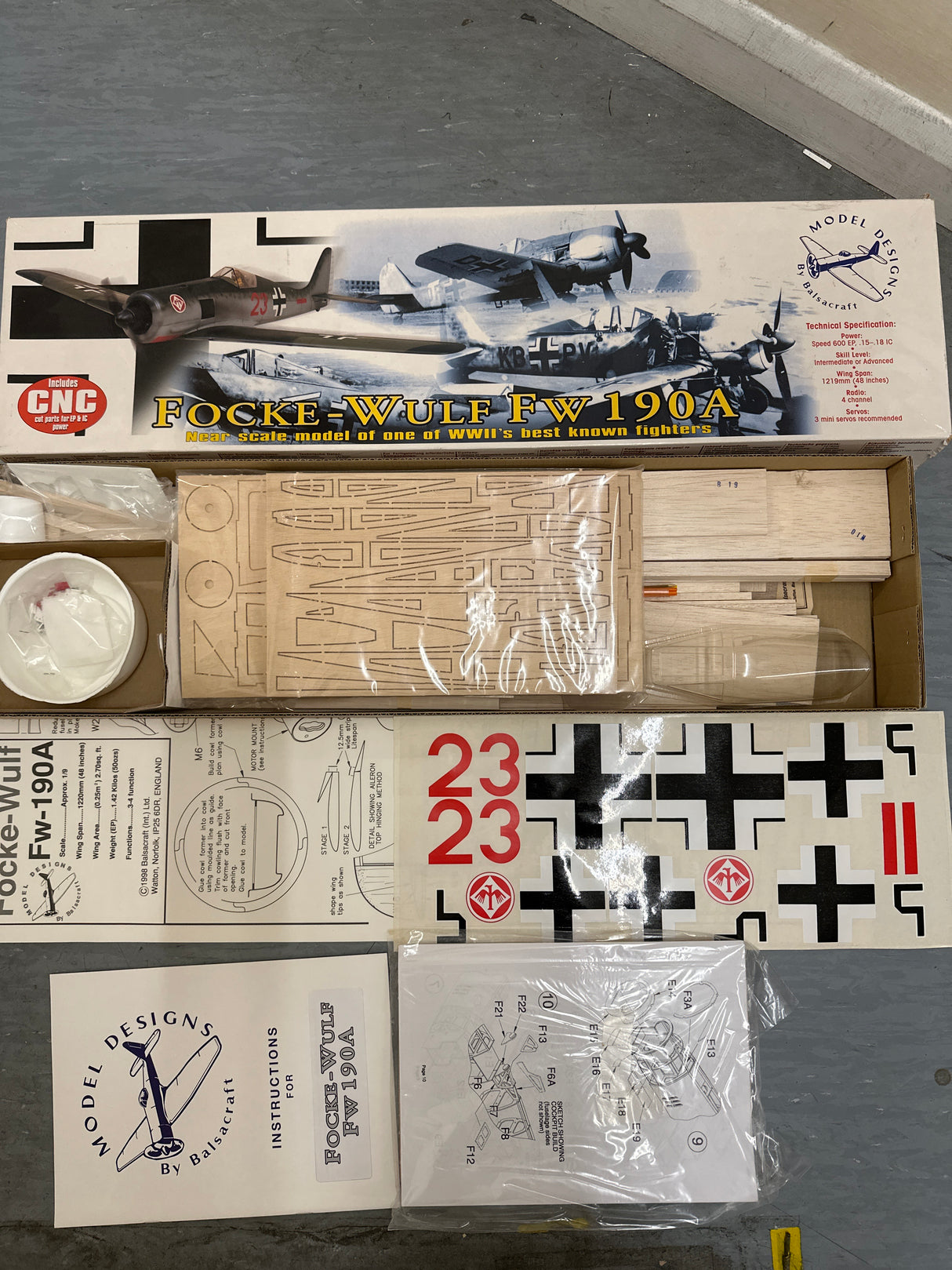 Ripmax Balsacraft Gocke-wulf FW190A