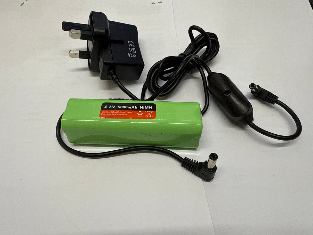 Joyways Bait Boat Battery - Fishing People Baiting 500 - Battery 4.8v 5000mAh Nimh with Mains charger