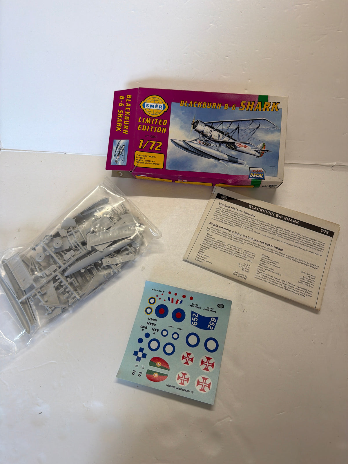 Smer Limited Edition Blackburn B-6 Shark 1:72 Plastic Model Kit