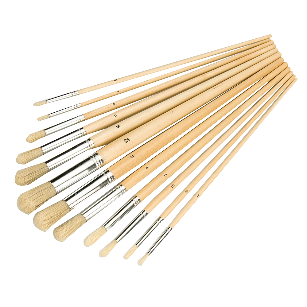 Silverline Artists Paint Brush Set 12 pce Round Tips