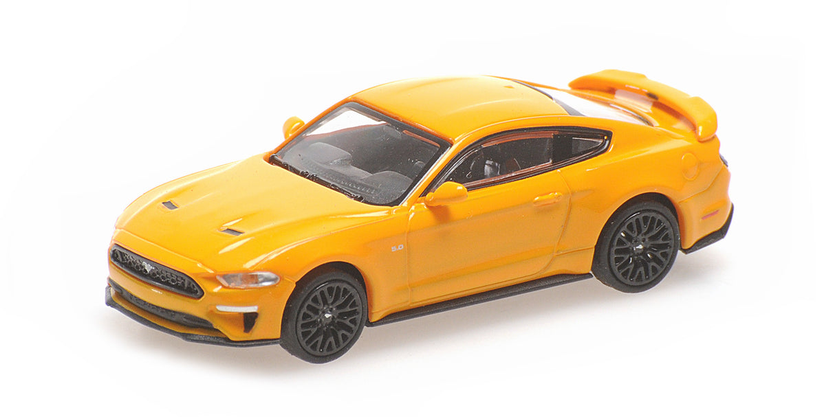 Minichamps Die Cast Collectables - 1:87 2018 Ford Mustang - Orange Metallic