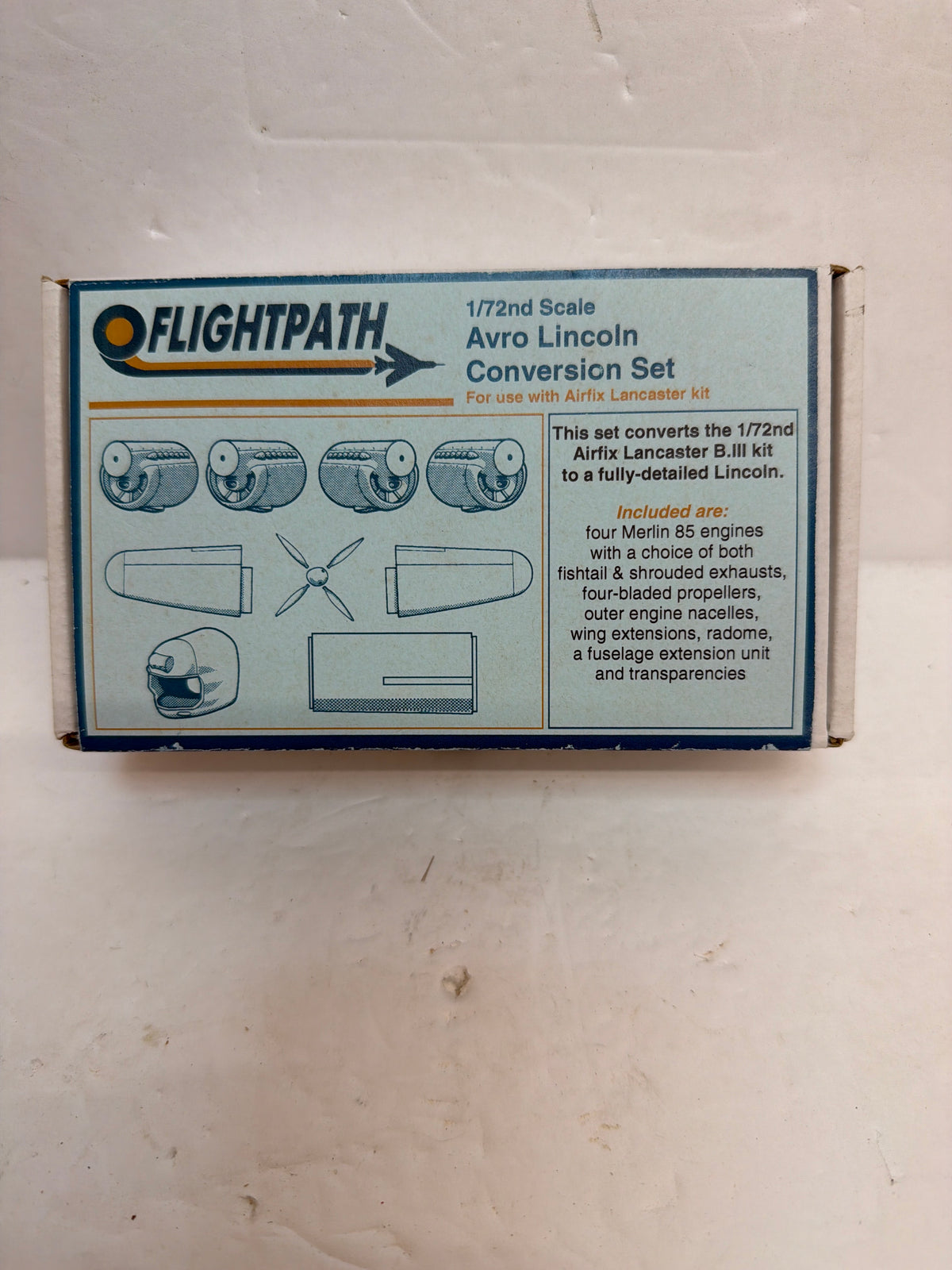 Flightpath Avro Lincoln Conversion Set 1/72 Vintage Plastic Aircraft Kits