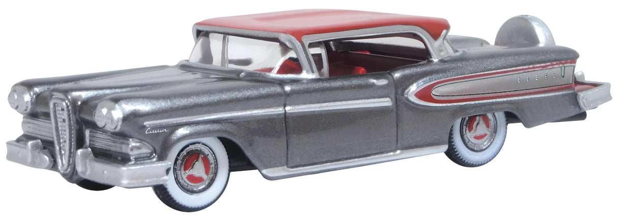 Oxford Diecast 1958 Edsel Citation Silver Grey/Ember Red 1:87 Scale HO Scale