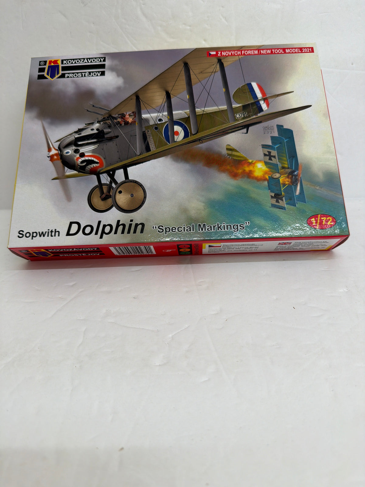 KPM Kovozavody Prostejov Hobby Plastic Model Kit Sopwith Dolphin Special Markings — 1:72