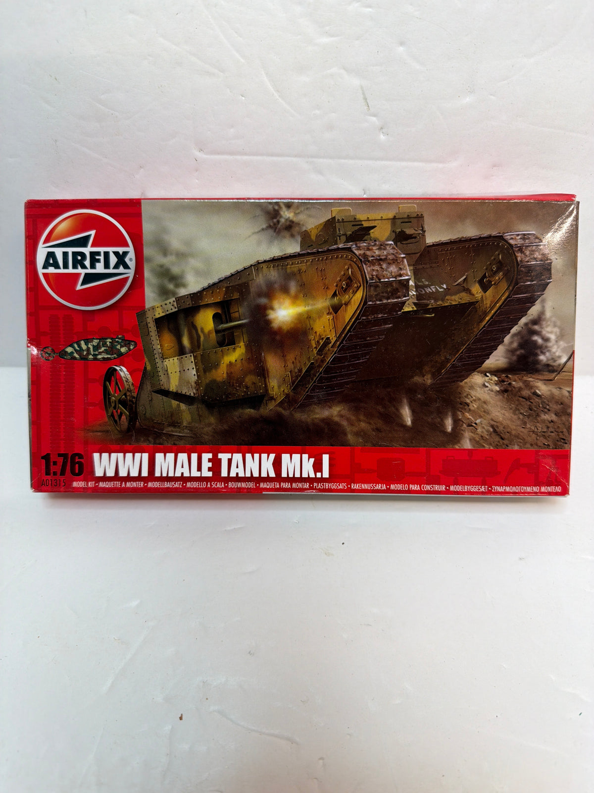 Airfix WWI male Tank 1:76 Scale Model Kit