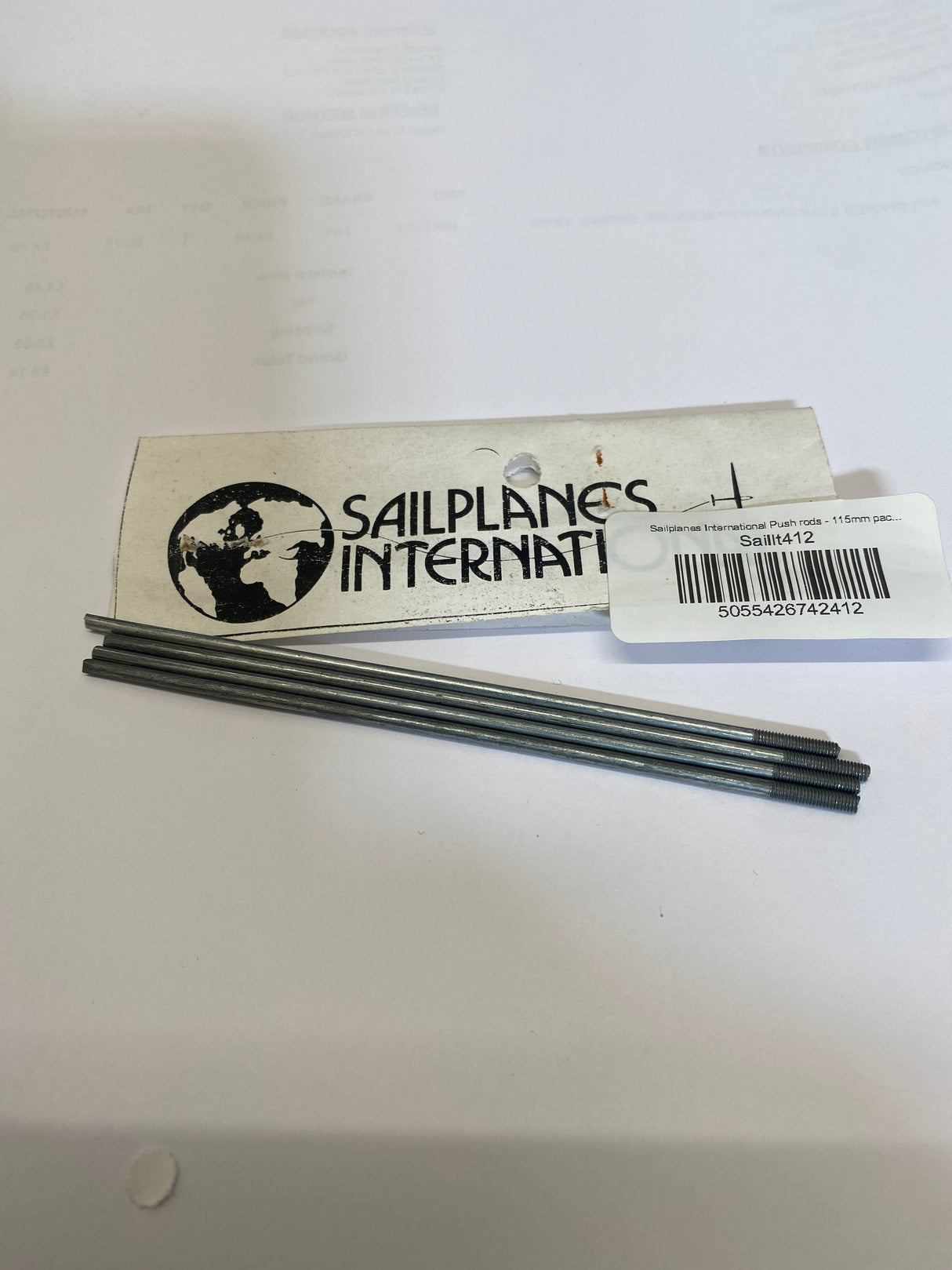 Sailplanes International Push rods 2.5mm - 115mm pack of 4