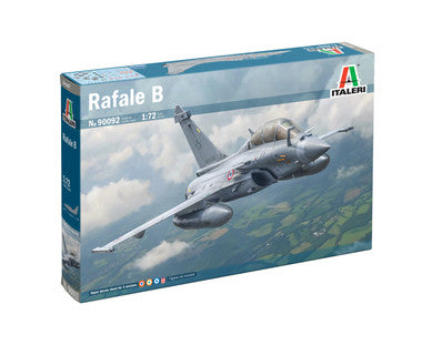 Italeri 1/72 Rafale B Two-Seat French Fighter Aircraft Kit 90092
