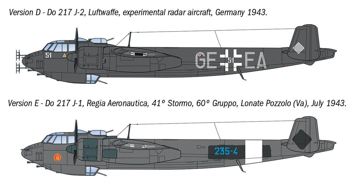 ITALERI 1/72 Dornier Do 217 J1/J2 Nachtjäger kit 91266