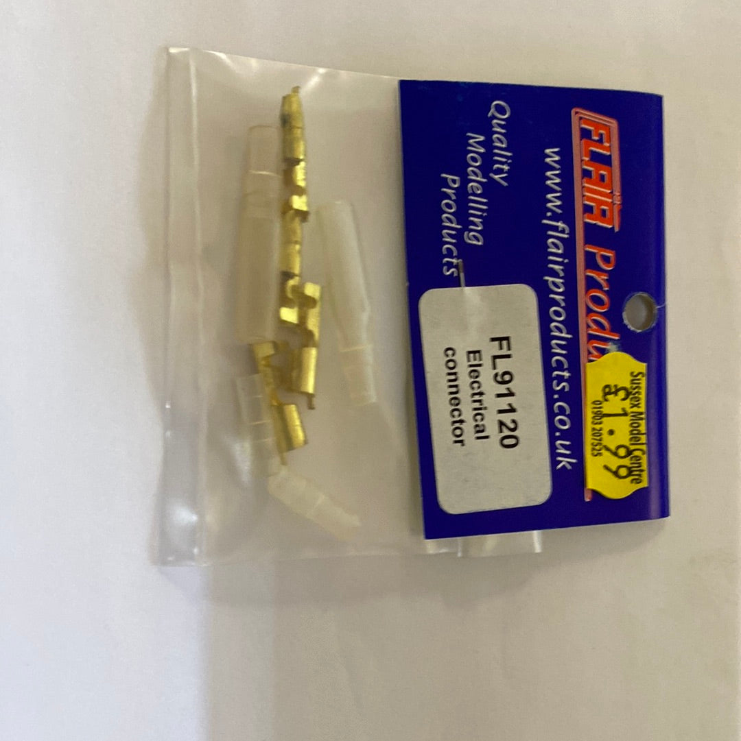 Flair 4mm Bullet Snap Connector Set 1 Pair