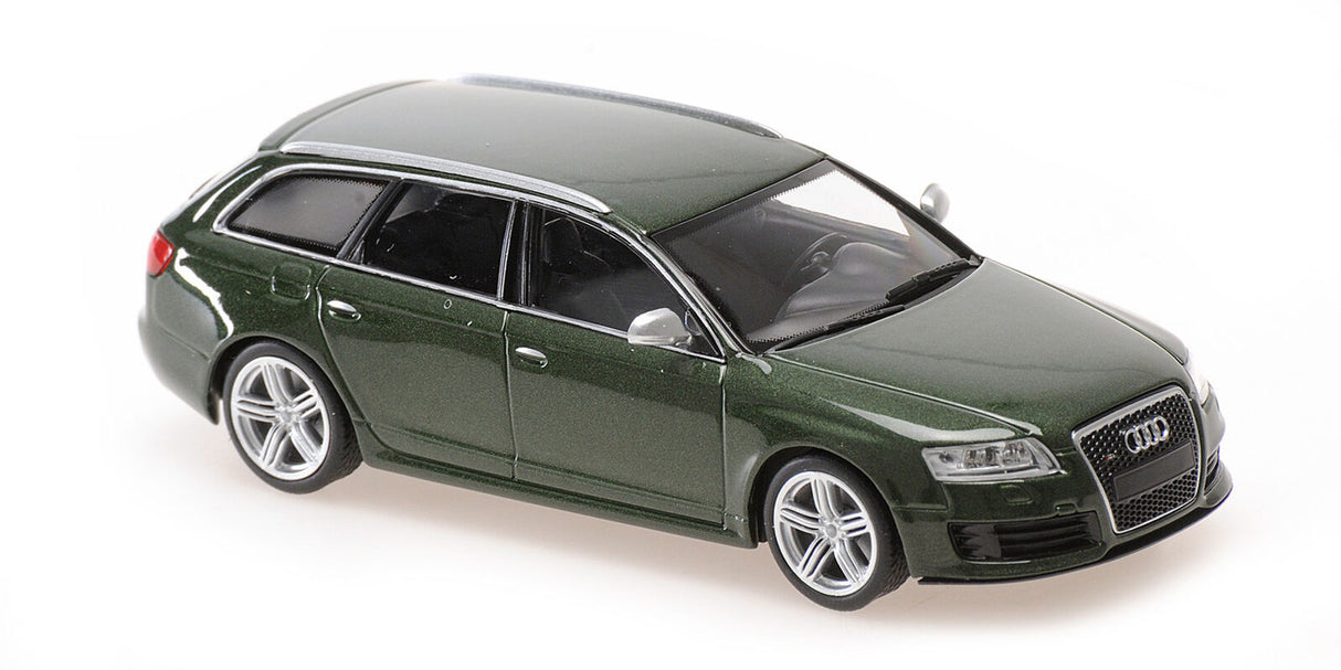 Maxichamps Die Cast Collectables - 1:43 2007 Audi RS 6 Avant - Green Metallic