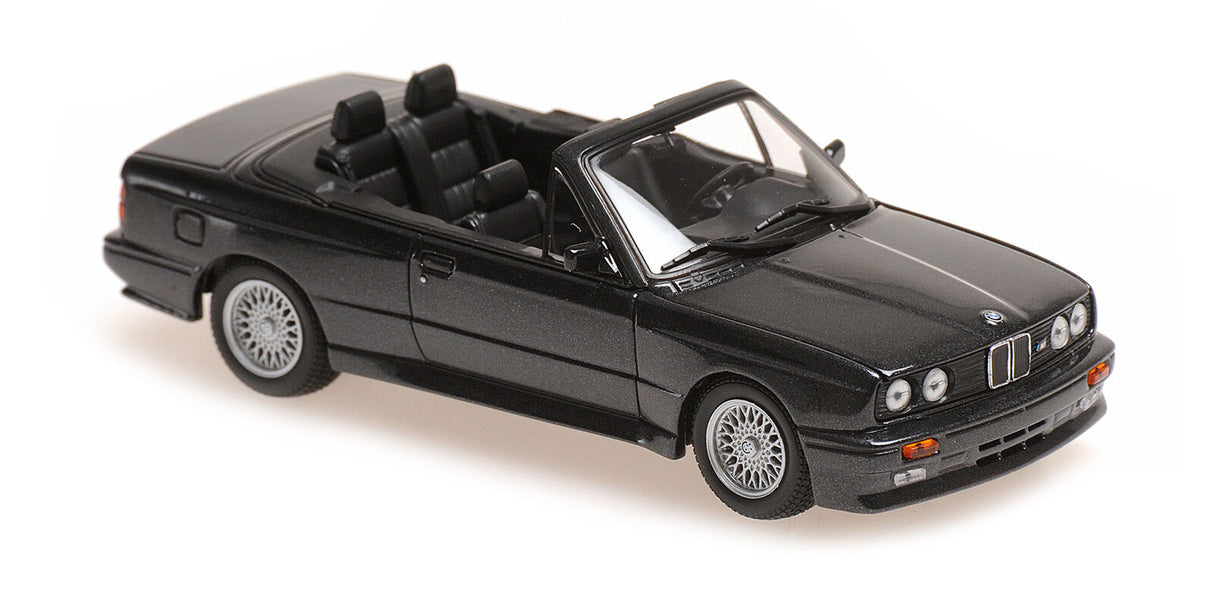 Maxichamps Die Cast Collectables - 1:43 1988 BMW M3 Cabriolet (E30) - Black Metallic