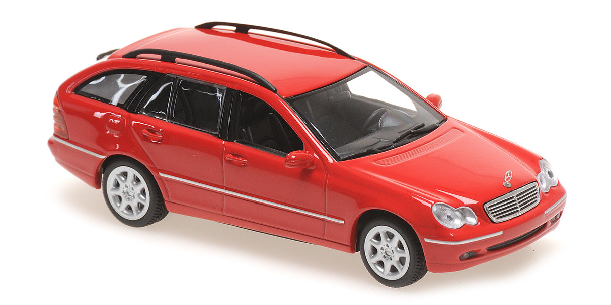 Maxichamps Die Cast Collectables - 1:43 2001 Mercedes-Benz C-Class T-Model (S203) - Red