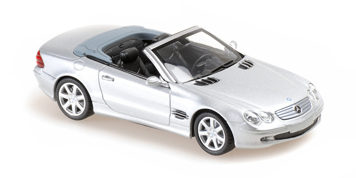 Maxichamps Die Cast Collectables - 1:43 2001 Mercedes Benz SL Class (R230) - Silver