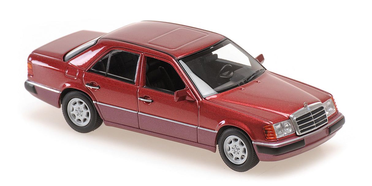 Maxichamps Die Cast Collectables - 1:43 1991 Mercedes-Benz 230E - Dark Red Metallic