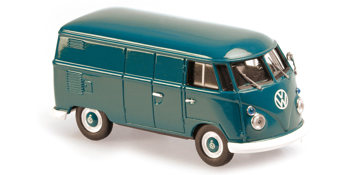 Maxichamps Die Cast Collectables - 1:43 1963 Volkswagen T1 Kastenwagen - Turquoise