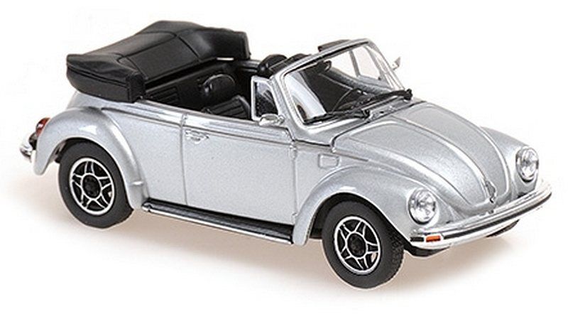 Maxichamps Die Cast Collectables - 1:43 1979 Volkswagen 1303 Cabriolet - Silver