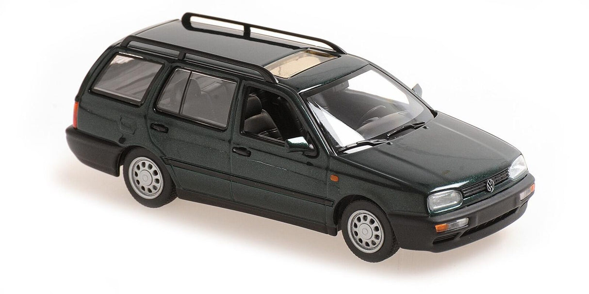 Maxichamps Die Cast Collectables - 1:43 1997 Volkswagen Golf Variant - Green Metallic