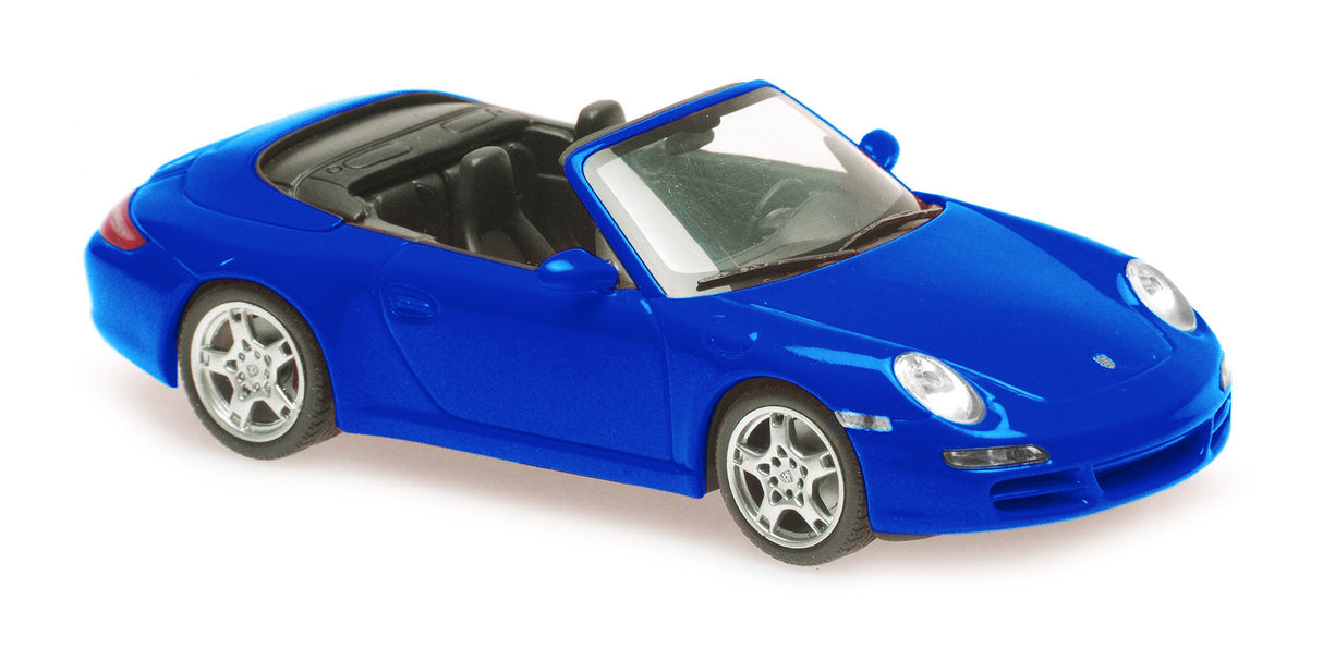 Maxichamps Die Cast Collectables - 1:43 2005 Porsche 911 Carrera S Cabriolet - Blue Metallic