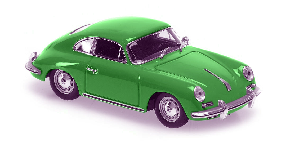 Maxichamps Die Cast Collectables - 1:43 1961 Porsche 356 B Coupe - Green