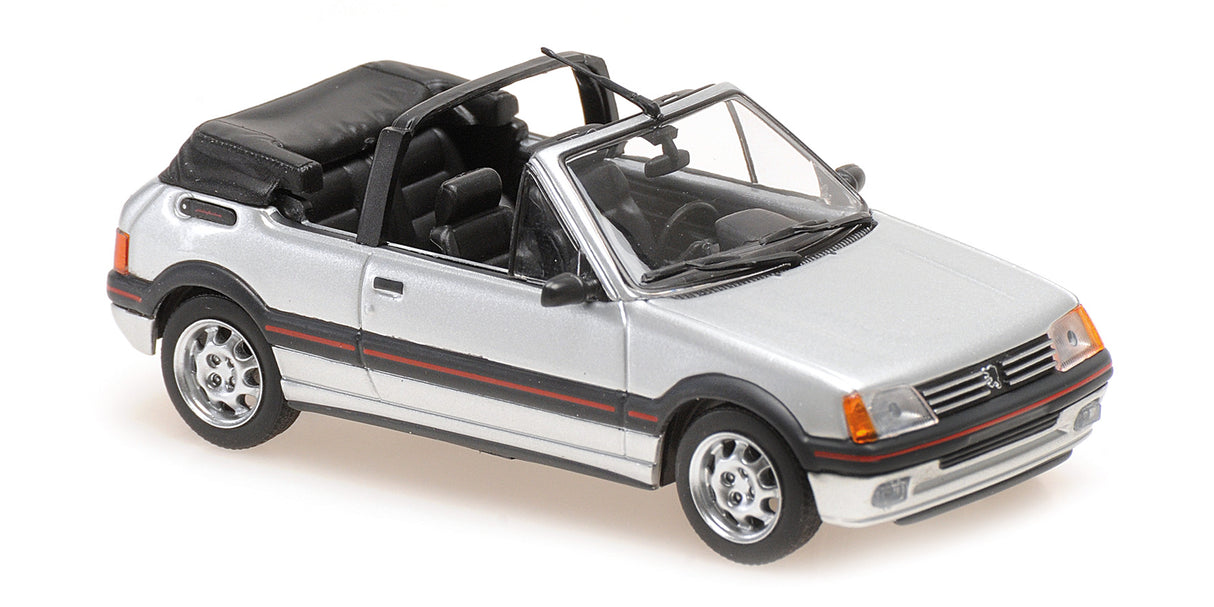 Maxichamps Die Cast Collectables - 1:43 1990 Peugeot 205 CTI Cabriolet - Silver