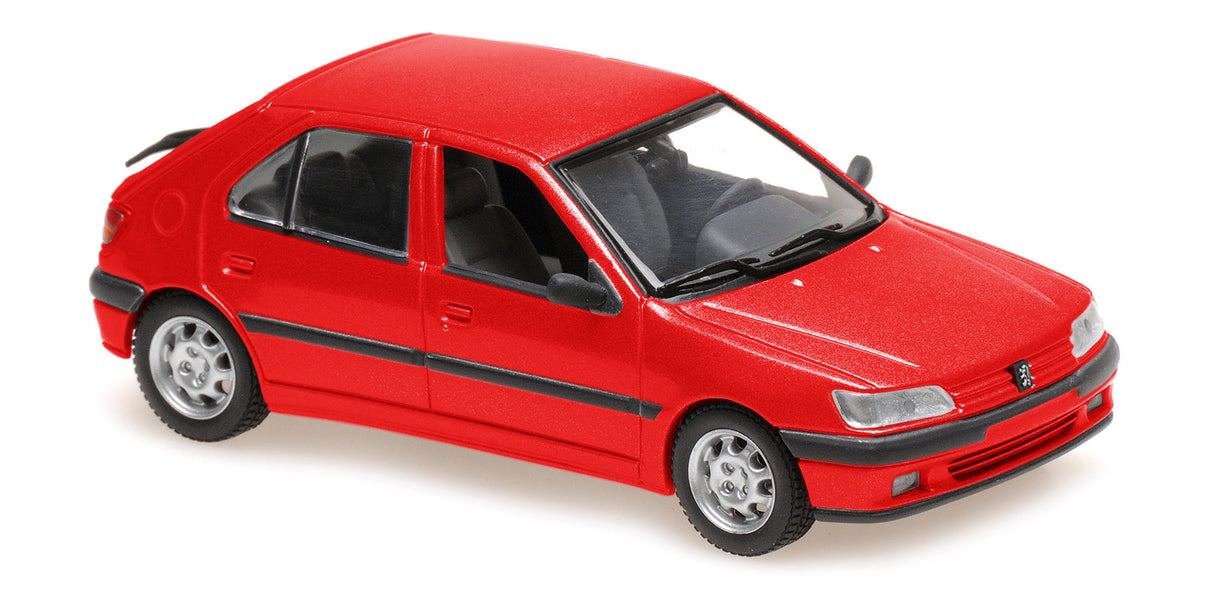 Maxichamps Die Cast Collectables - 1:43 1995 Peugeot 306 4-Door - Red