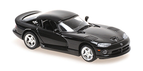 Maxichamps Die Cast Collectables - 1:43 1993 Dodge Viper Coupe - Black