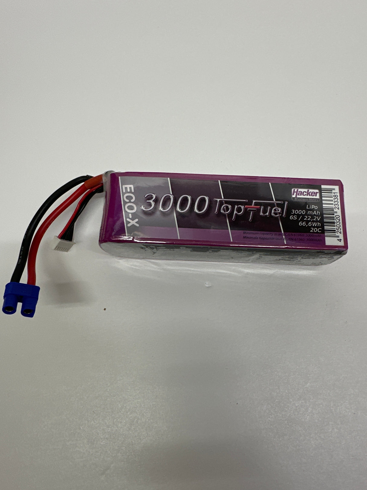 Top Fuel Eco-X 3000mAh LiPo 22.2v 6 Cell 20C