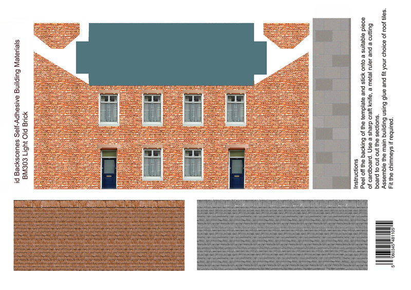 BM303 NEW & IMPROVED LIGHT OLD BRICK HOUSES 00 PAPERS