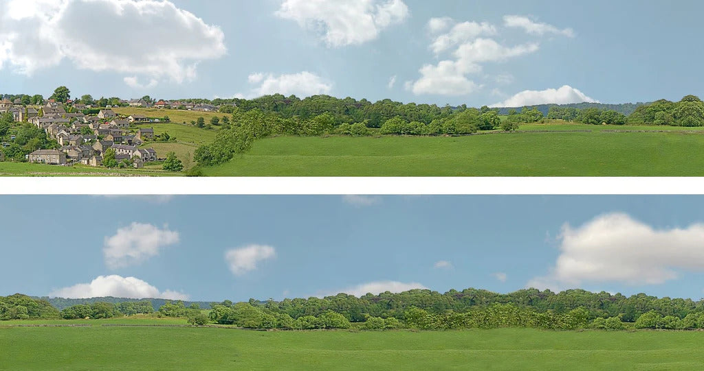 95290 Village Long 202C OO Gauge 15 High Backscene