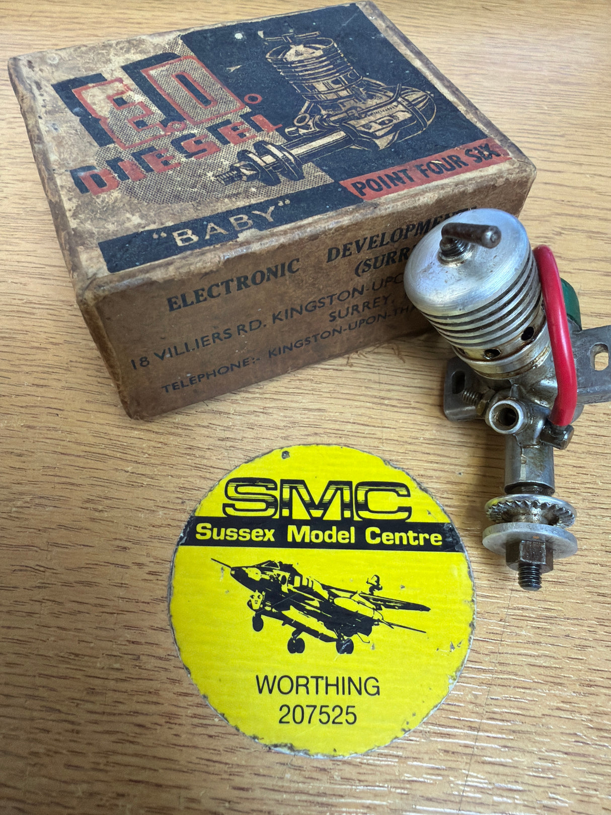 ED Baby .46 Missing Needle Vintage Model Engine Diesel Second Hand (Box 109)