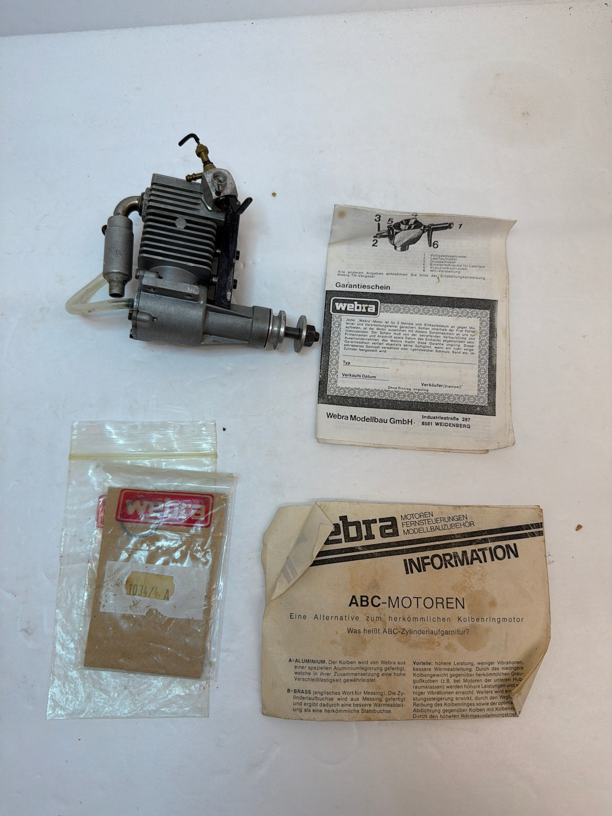 Webra 4-40 four-stroke engine Second Hand