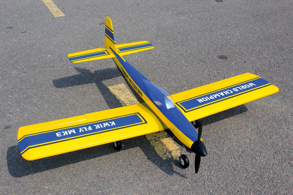 Seagull Kwik Fly Pattern model ARTF - Electric or IC - Yellow