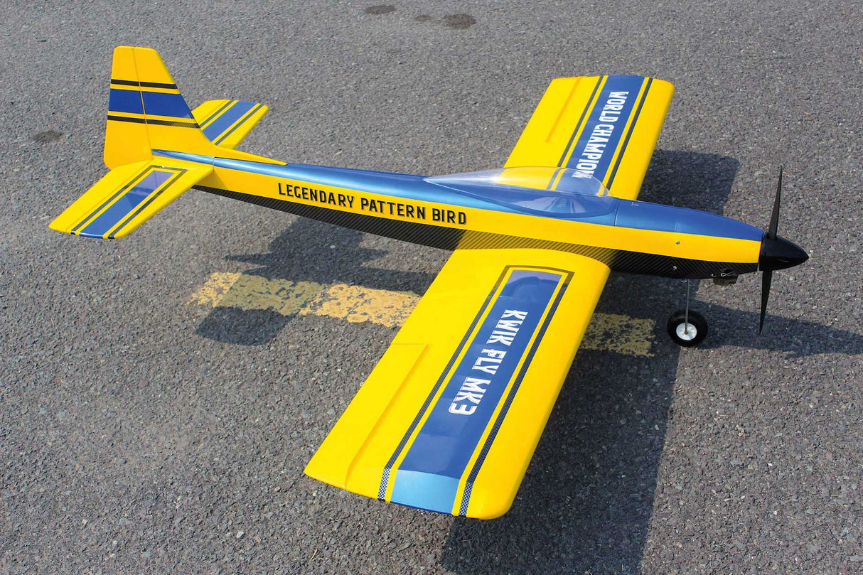 Seagull Kwik Fly Pattern model ARTF - Electric or IC - Yellow